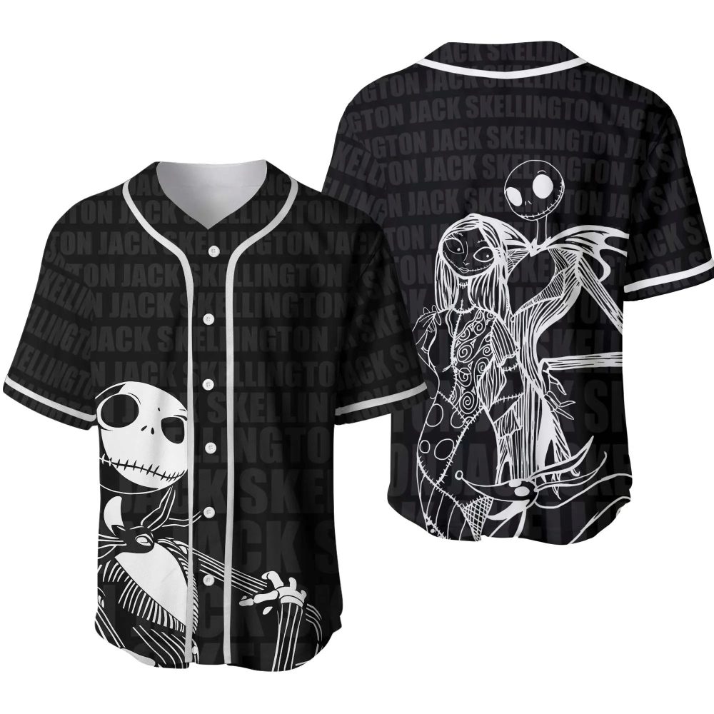 Nightmare Before Christmas Jack Skellington Baseball Jersey - Unisex Halloween Shirt
