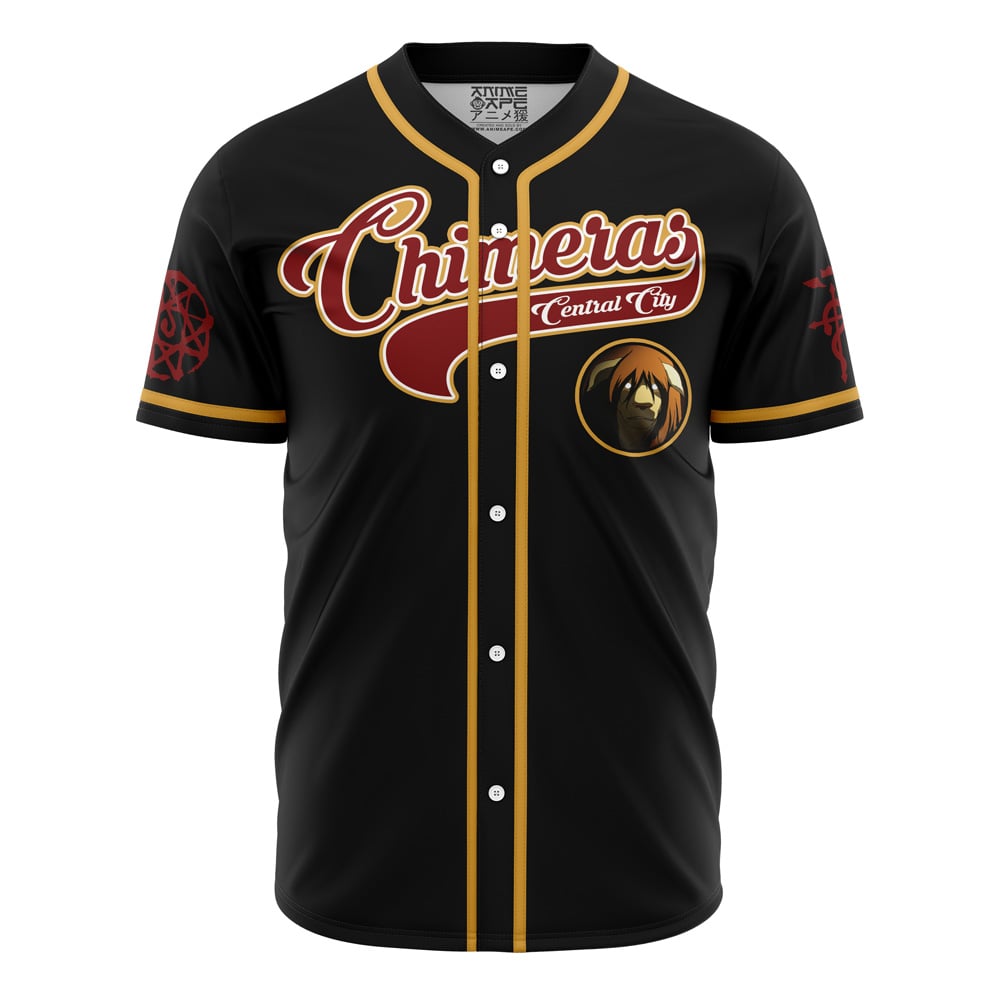 Central City Chimeras Fullmetal Alchemist Baseball Jersey