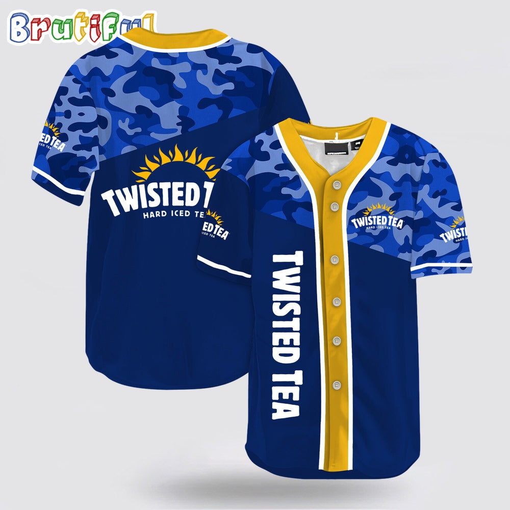 Classic Camouflage Twisted Tea Baseball Jersey