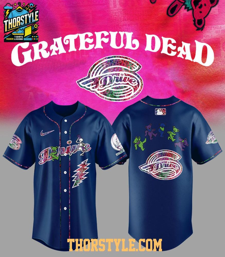 Greenville Drive Grateful Dead 60Th Anniversary 2025 Baseball Jersey
