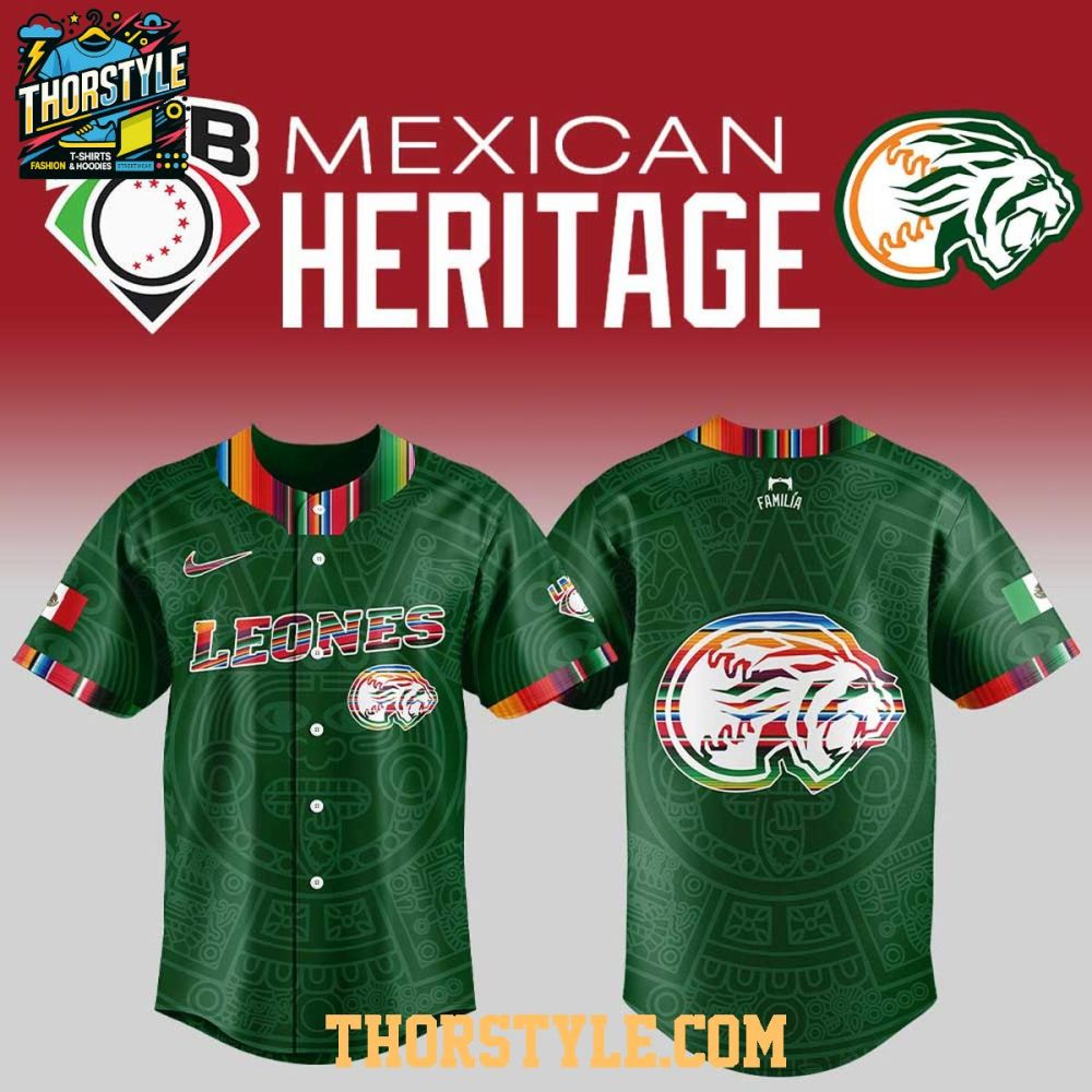 Leones De Yucatán Mexican Heritage 2025 Celebration Baseball Jersey