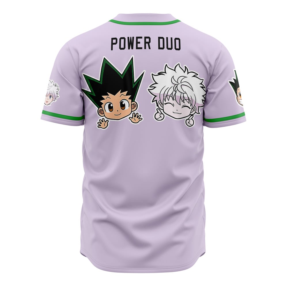 Power Duo Gon &amp; Killua Hunter X Hunter Baseball Jersey