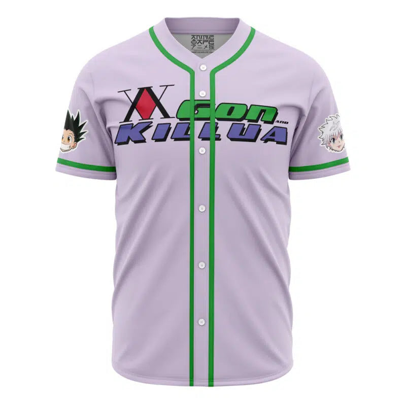 Power Duo Gon &amp; Killua Hunter X Hunter Baseball Jersey