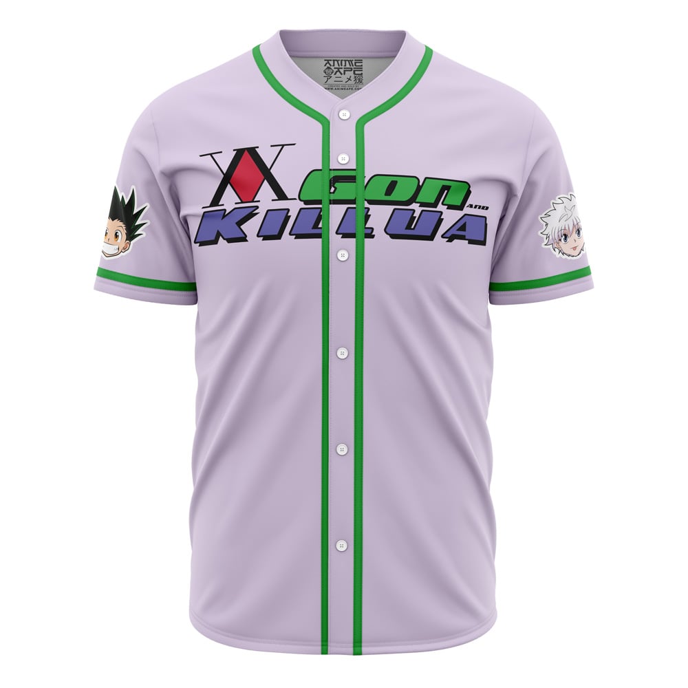 Power Duo Gon &amp; Killua Hunter X Hunter Baseball Jersey