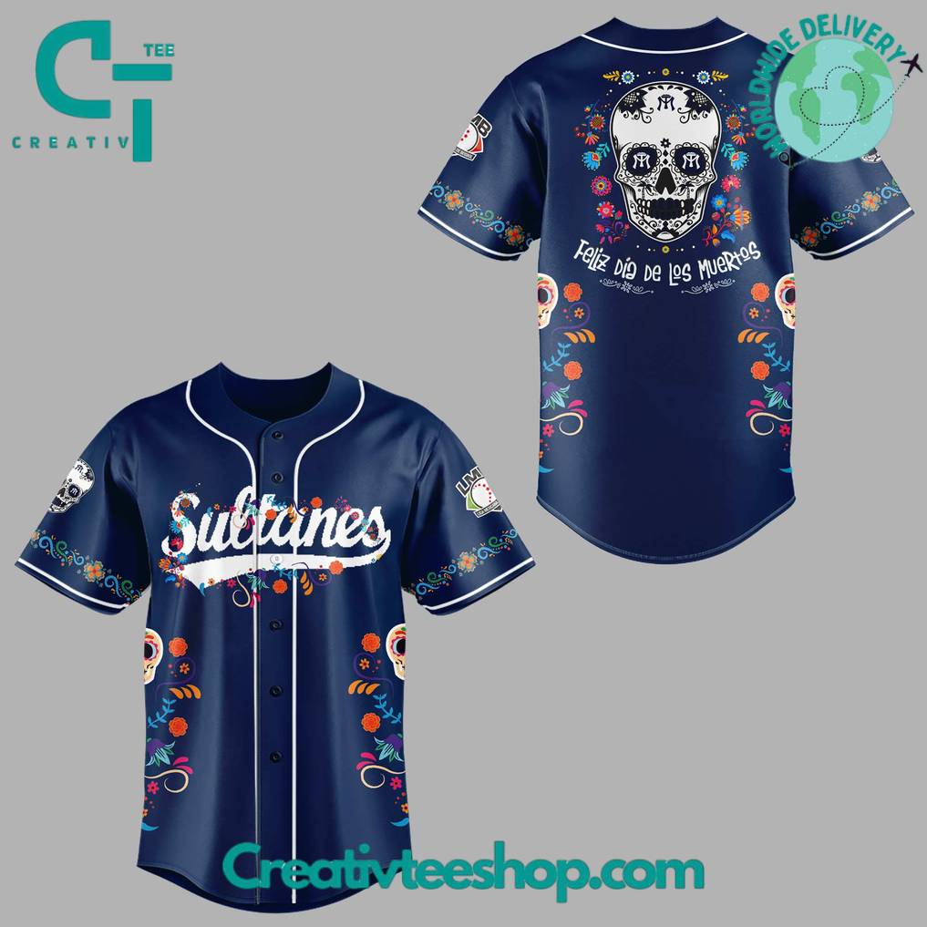 Sultanes De Monterrey X Día De Los Muertos 2025 Special Baseball Jersey