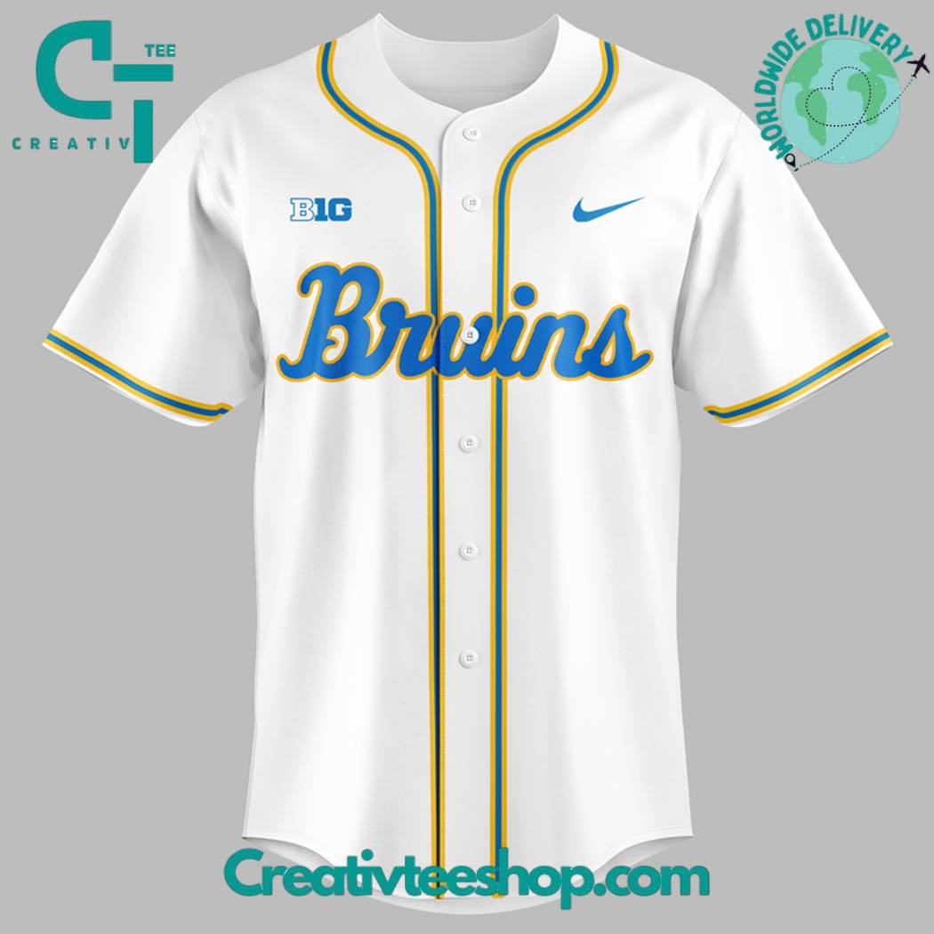 Ucla Bruins 2025 Big Ten Baseball Regular Season Champions Special White Baseball Jersey
