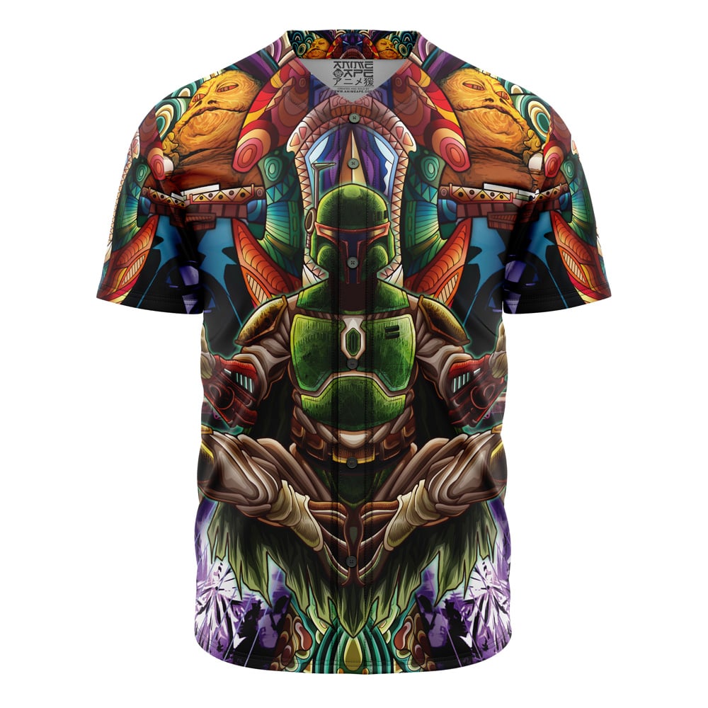 Trippy Boba Fett Star Wars Baseball Jersey Without Piping