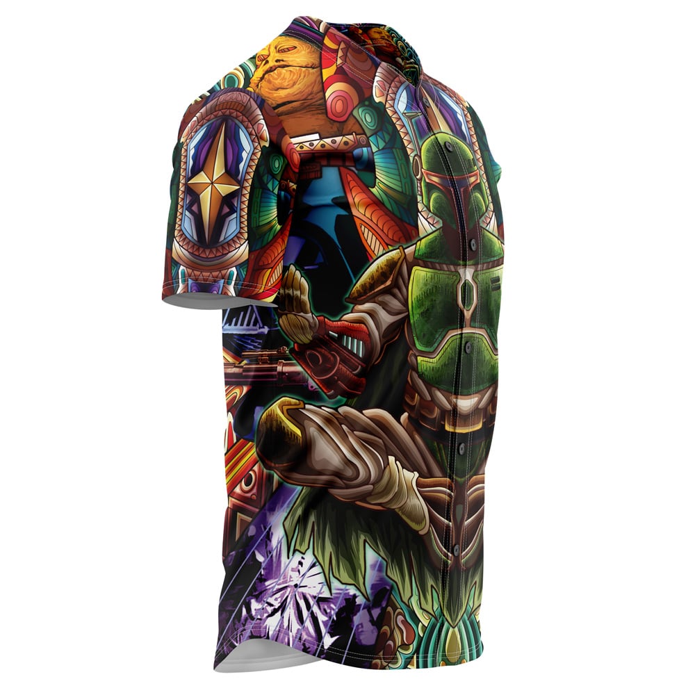 Trippy Boba Fett Star Wars Baseball Jersey Without Piping