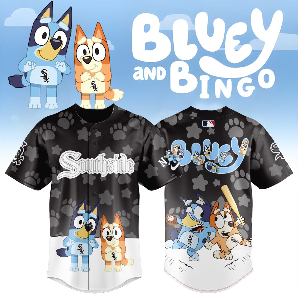 Bluey &amp; Bingo Baseball Jersey - Cute Cartoon Style Sportswear For Kids &amp; Fans
