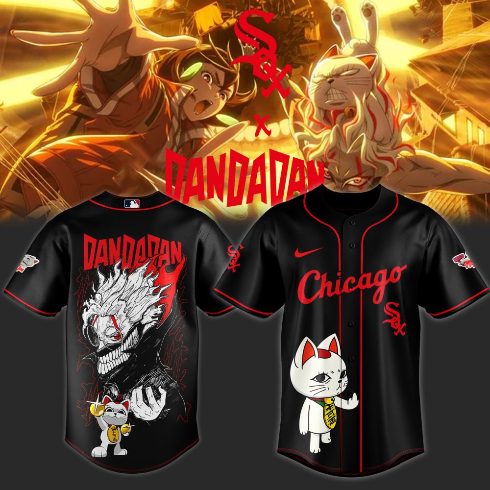 Exclusive Sox X Dandadan Graphic Jersey - Stylish Chicago Anime Streetwear