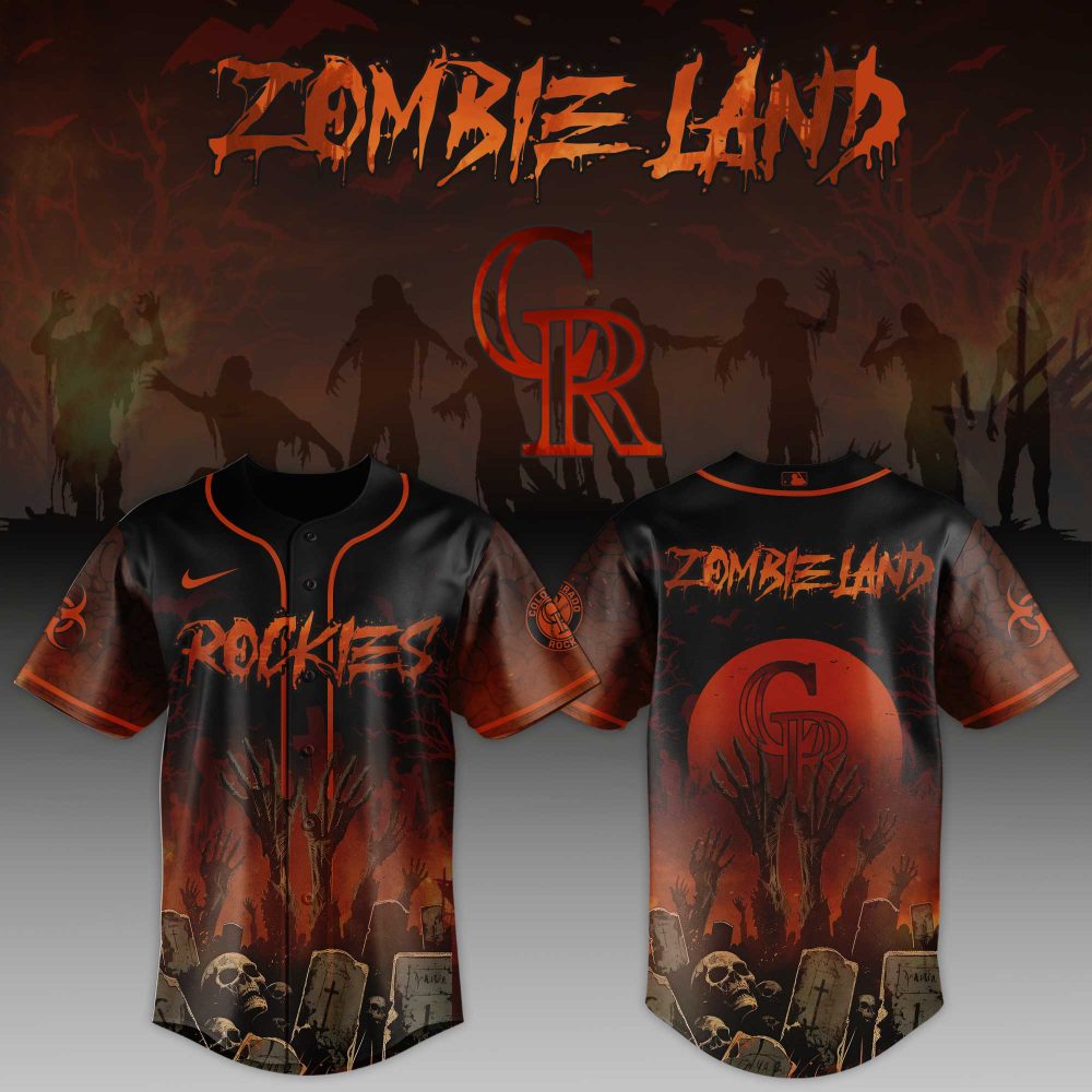 Zombie Land Baseball Jersey – Spooky Halloween Style For Game Day Enthusiasts