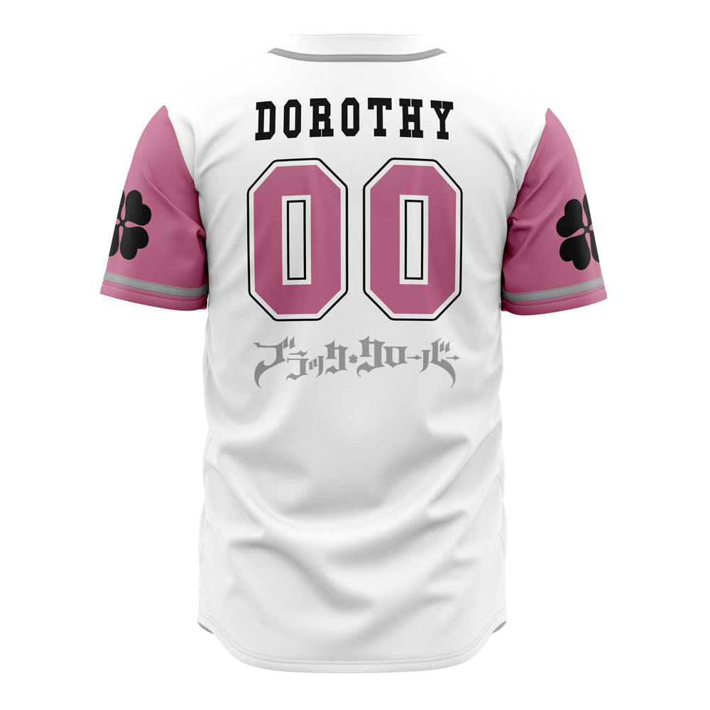 Coral Peacocks Anime-Inspired Baseball Jersey - Stylish White &amp; Pink Design, Perfect For Fans!