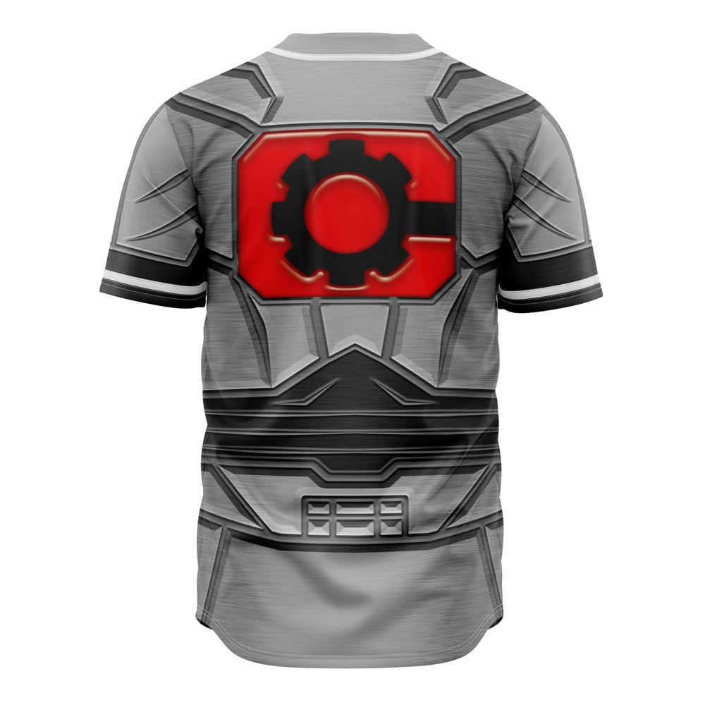 Futuristic Robot Baseball Jersey - Stylish 3D Graphic Shirt For Sci-Fi Fans