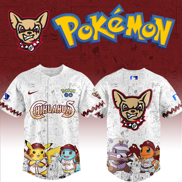 Limited Edition Pokémon X Chihuahuas Jersey – Catch 'Em All Style!