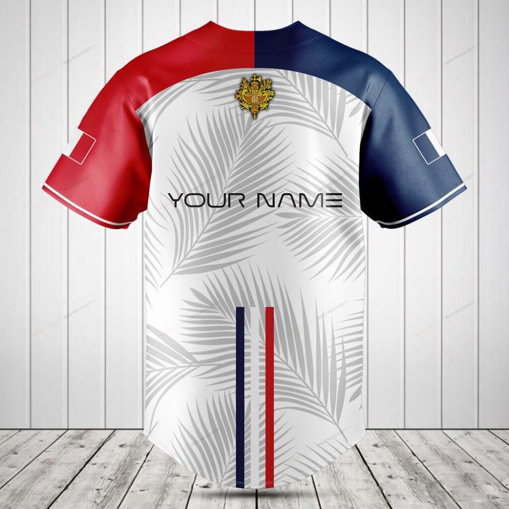 Stylish France Baseball Jersey - Patriotic Design, Perfect For Fans &amp; Fashionistas!