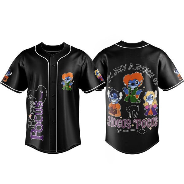 Magical Hocus Pocus Baseball Jersey - Fun Witchy Design, Unisex, Perfect For Halloween Fans!