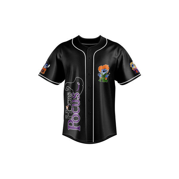 Magical Hocus Pocus Baseball Jersey - Fun Witchy Design, Unisex, Perfect For Halloween Fans!