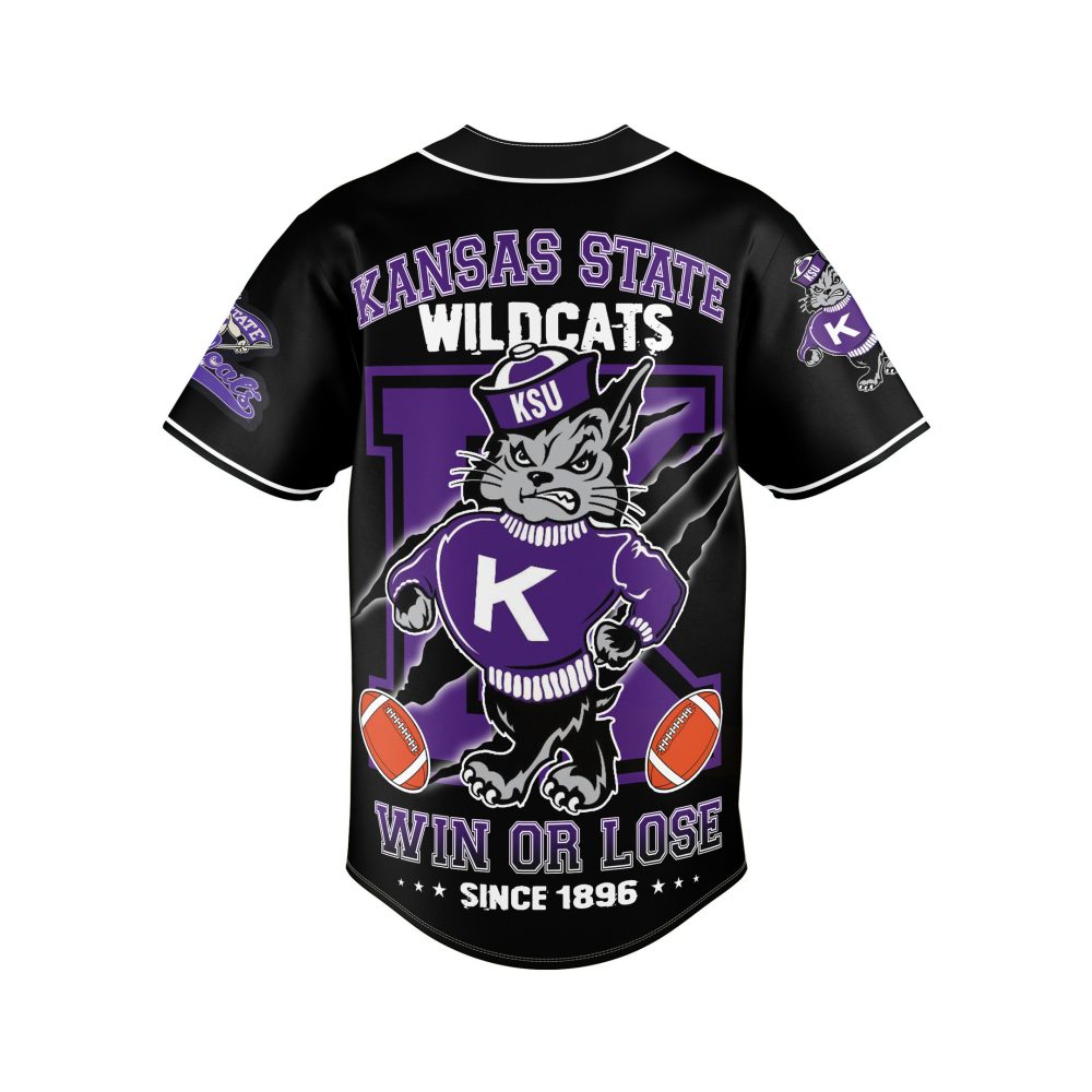 Stylish Kansas State Wildcats Baseball Jersey - Perfect For Fans!