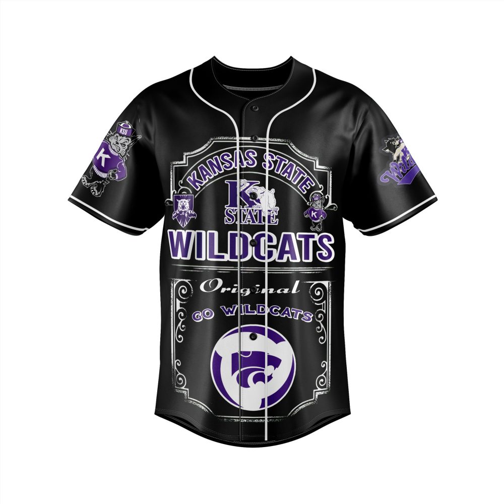 Stylish Kansas State Wildcats Baseball Jersey - Perfect For Fans!