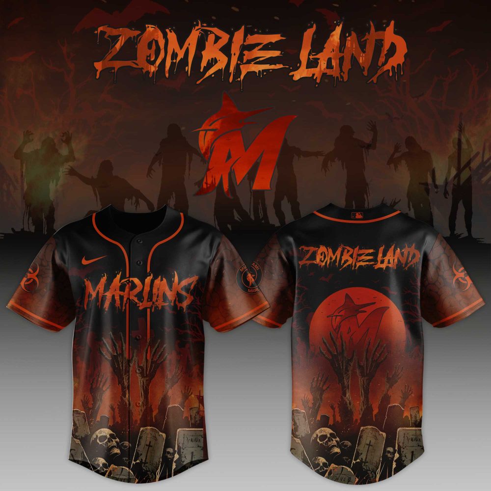 Zombie Land Baseball Jersey - Spooky Halloween Sportswear For Fans