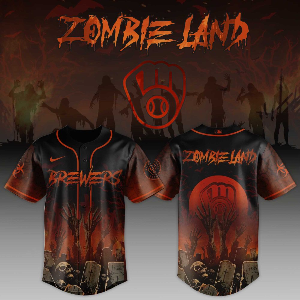 Zombie Land Baseball Jersey – Spooky Style For Halloween Lovers , Unisex Costume Shirt