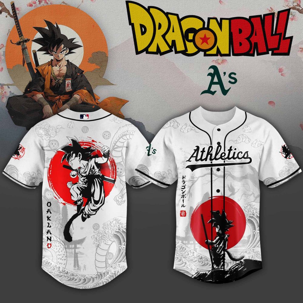 Dragon Ball Z Anime Baseball Jersey - Goku Athletic Print - Stylish Fan Apparel