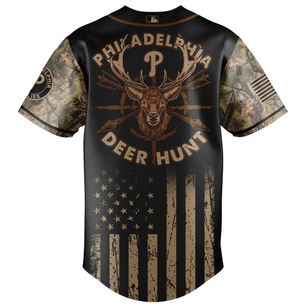 Limited Edition Philadelphia Hunting Jersey - Deer Hunt Camo Design, Perfect Gift For Outdoors Enthusiasts