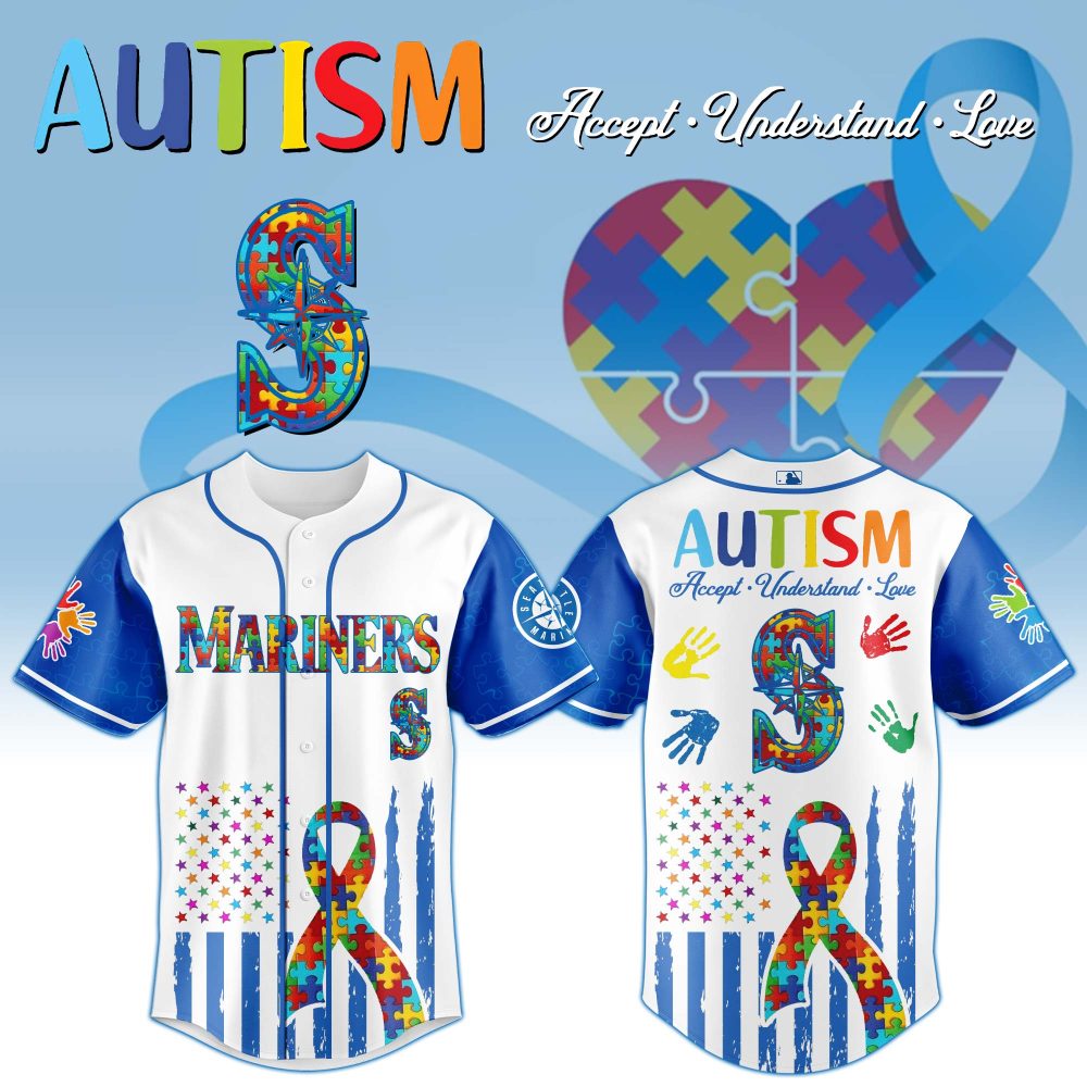 Autism Awareness Baseball Jersey - Colorful Puzzle Design, Support &amp; Love