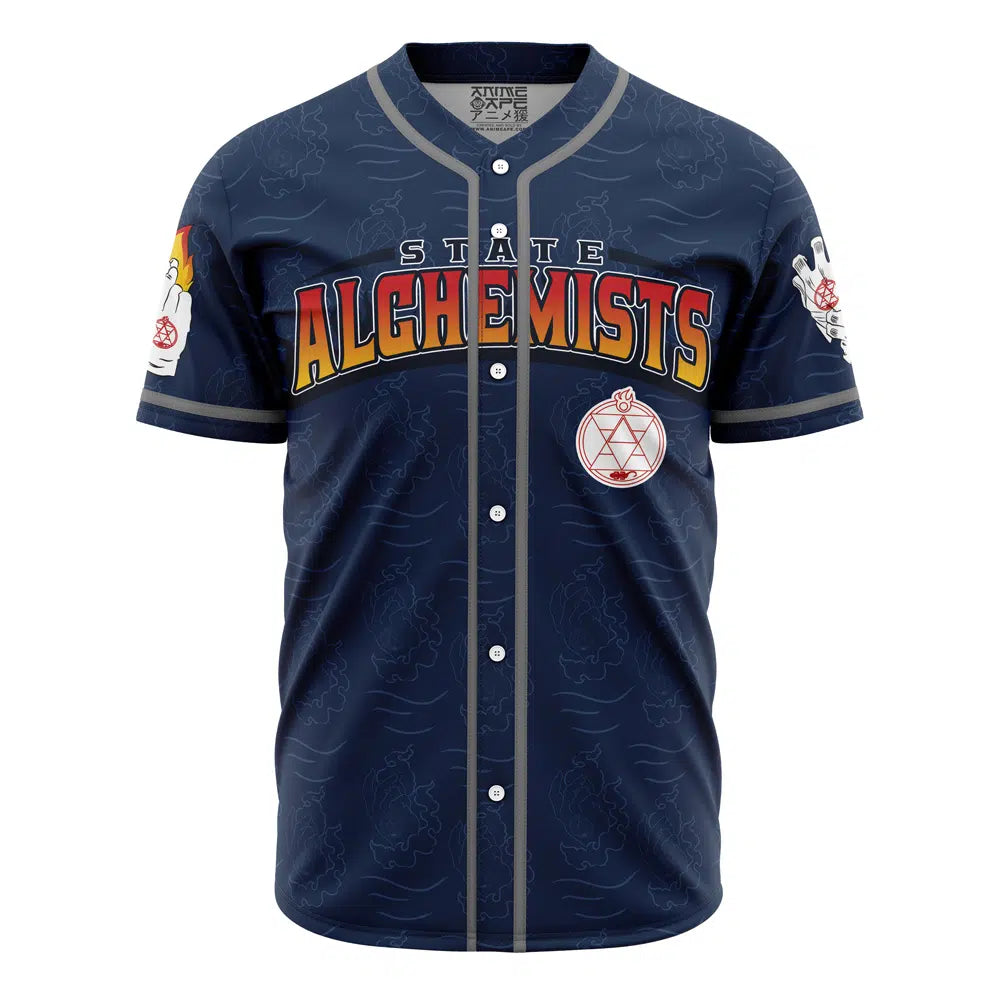Anime-Inspired State Alchemists Baseball Jersey – Unique Design &amp; Comfortable Fit