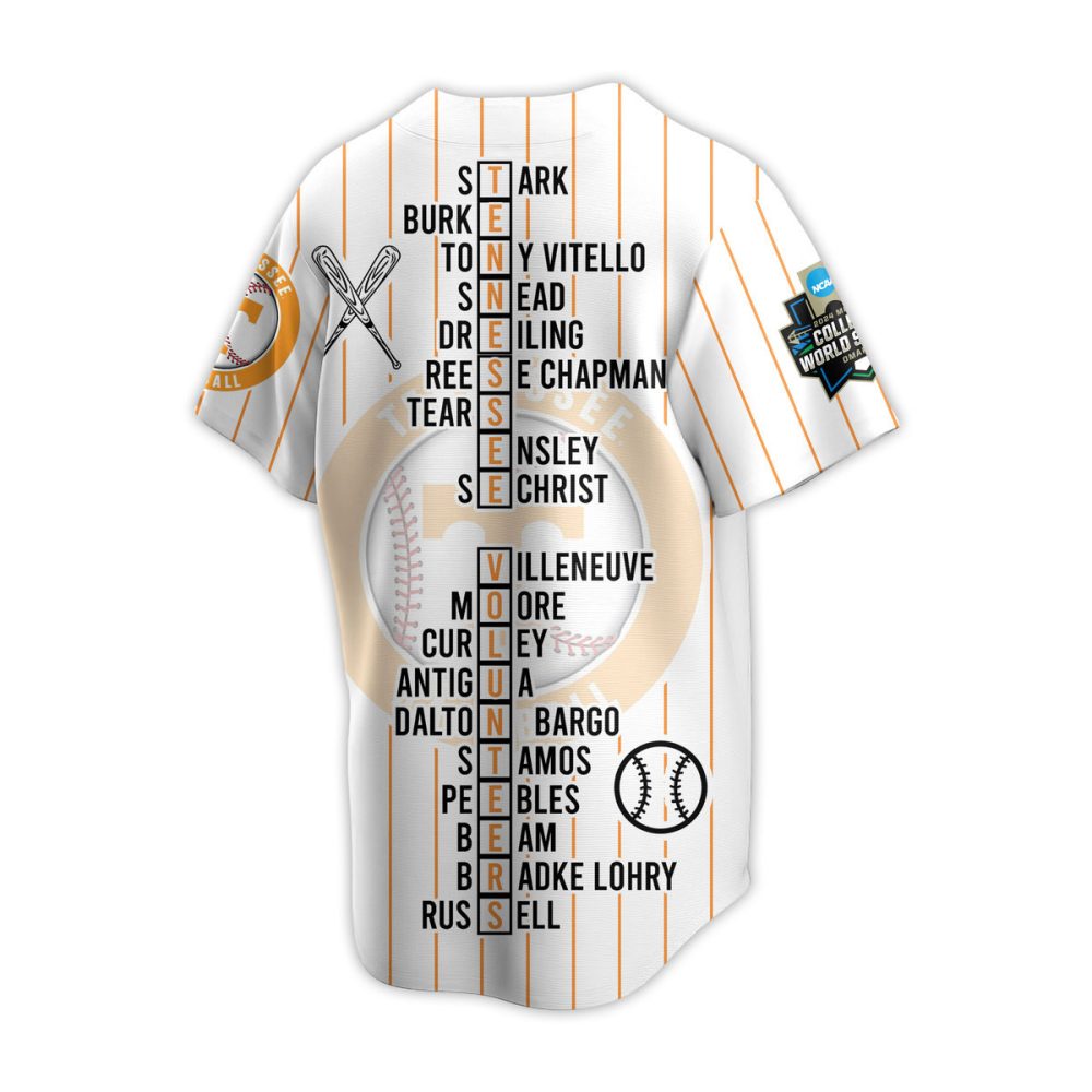 2024 Tennessee Volunteers College World Series Champions Jersey - Limited Edition Fan Gear