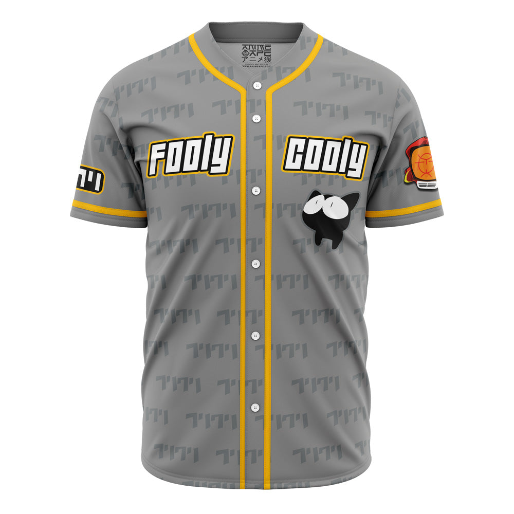 Flcl Inspired Gray Baseball Jersey - Stylish Anime Fan Apparel