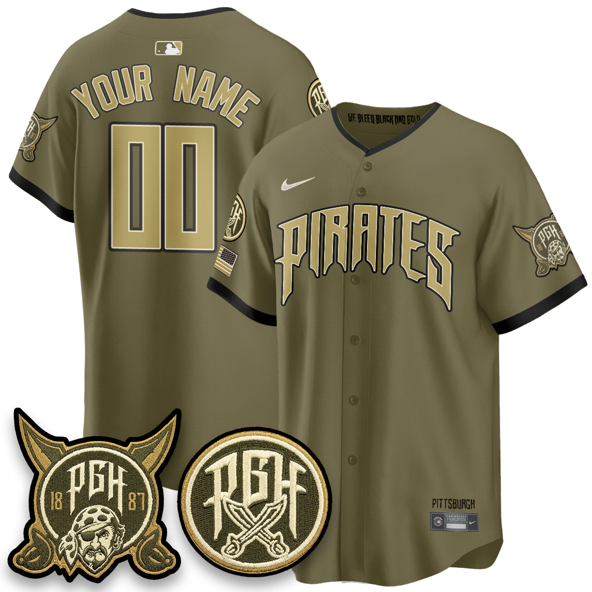 PIT 2026 Armed Forces Day Custom Jersey - All Stitched