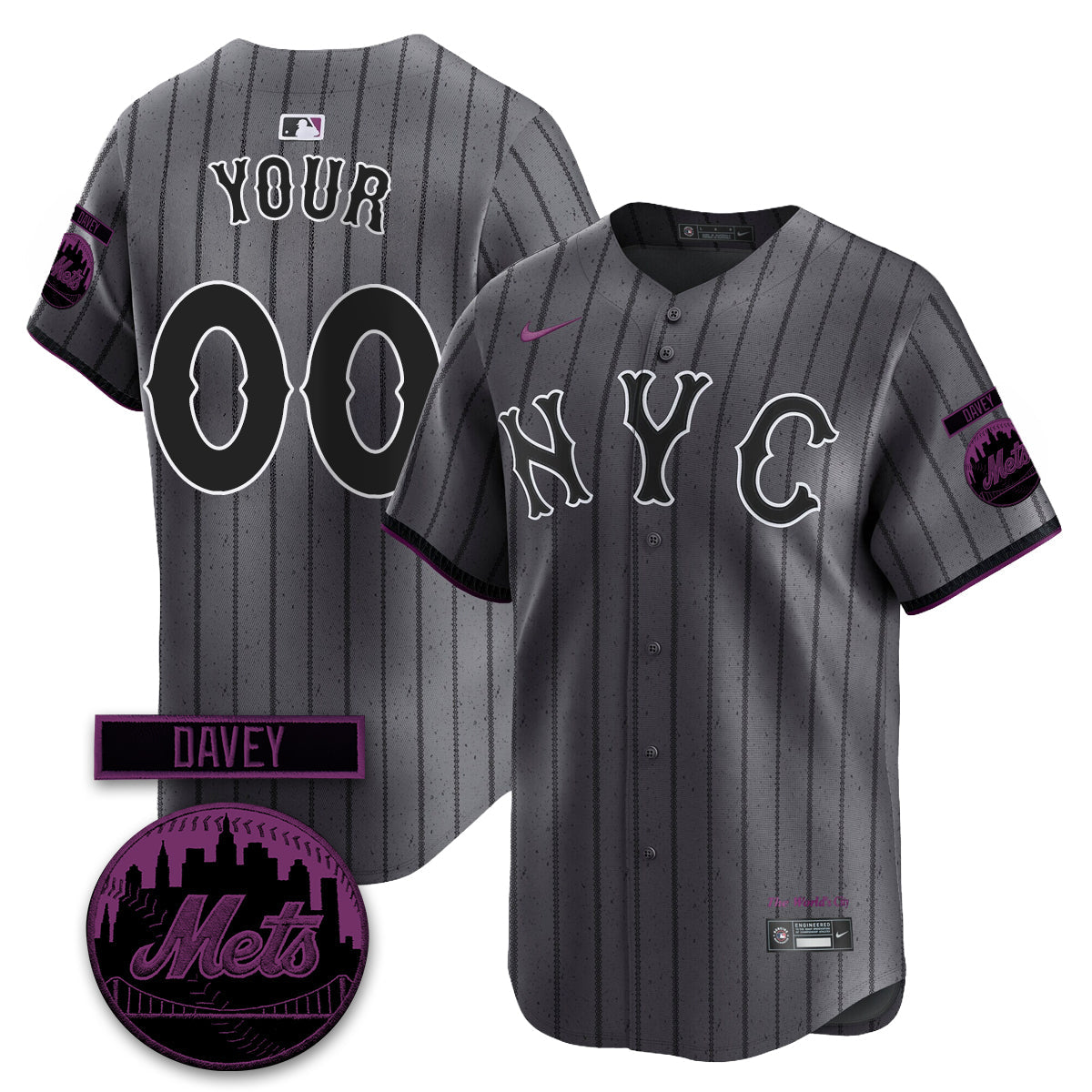 NYM 2026 Davey Johnson Memorial Vapor Custom Limited Jersey - All Stitched