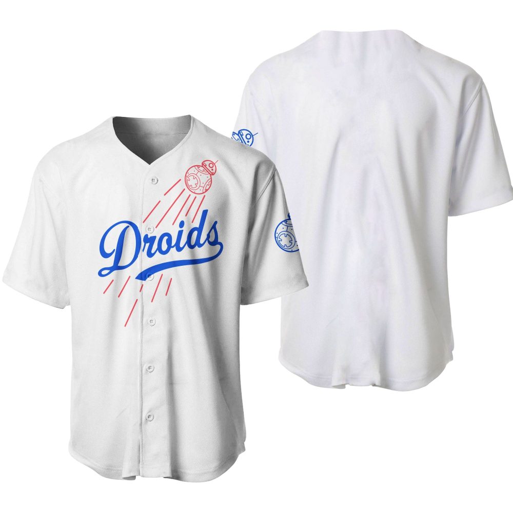 Limited Edition Droids Baseball Jersey - Stylish Fan Apparel For Sports Lovers