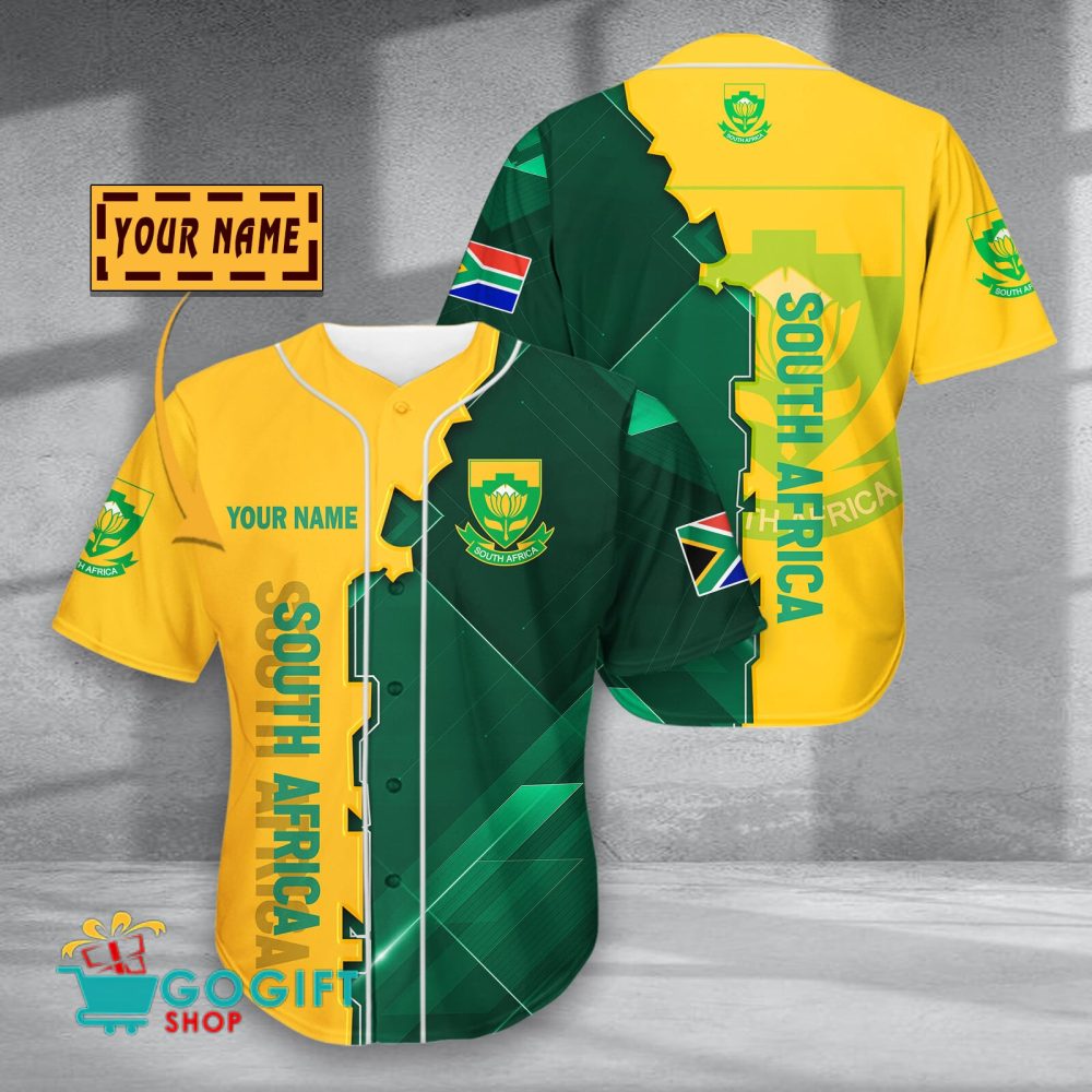 South Africa National Soccer Team Baseball Jersey