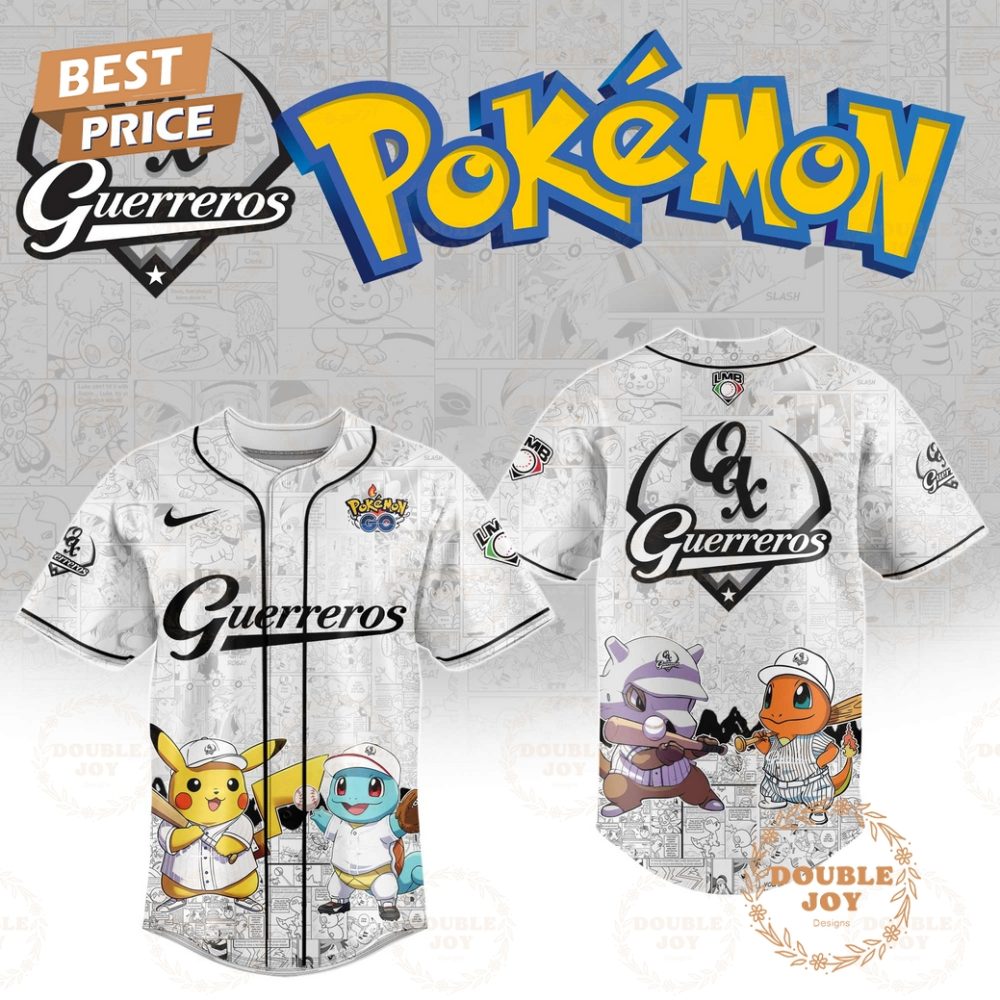 Guerreros De Oaxaca 2025 Pokemon Go Limited Edition Baseball Jersey