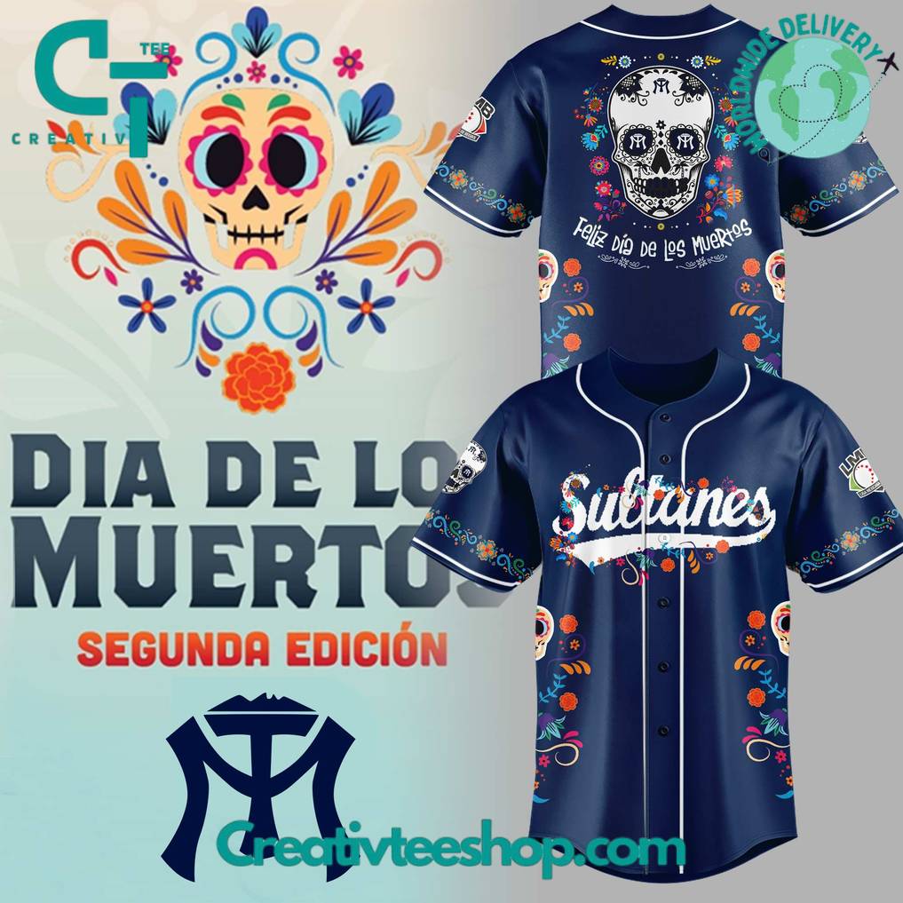 Sultanes De Monterrey X Día De Los Muertos 2025 Special Baseball Jersey