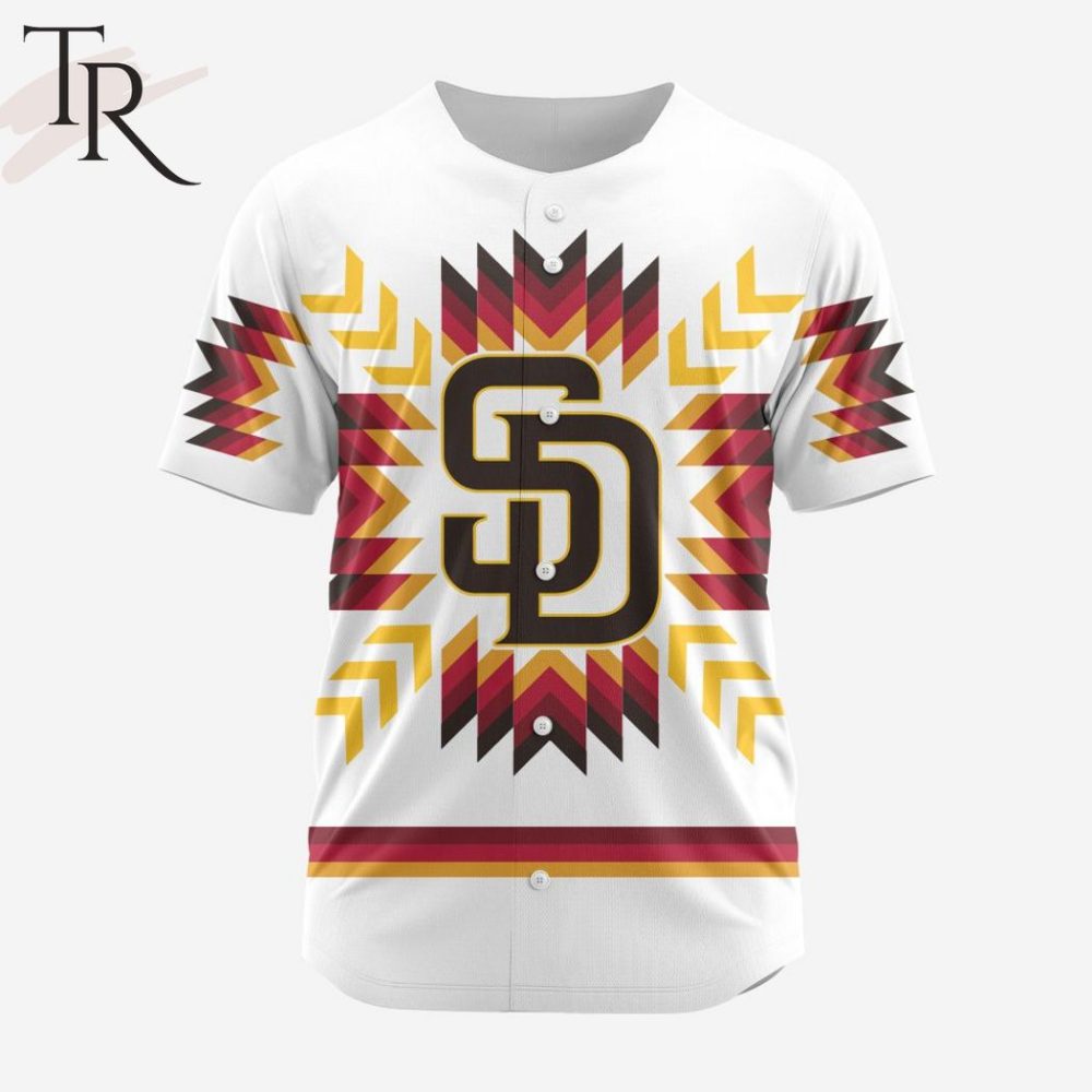 Trendy Tribal Print Sd Baseball Jersey – Unisex Vintage Style, Breathable Fabric