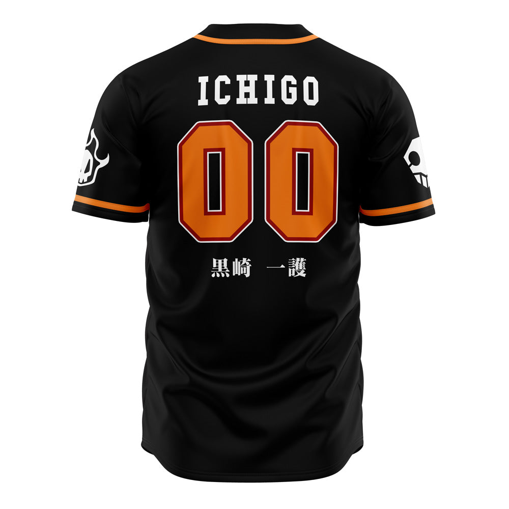 Soul Reapers Baseball Jersey - Black &amp; Orange Design, Premium Quality, Unisex Sportswear