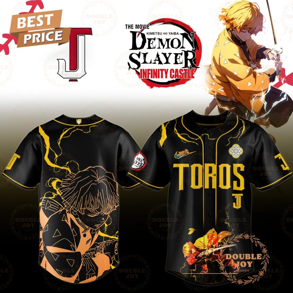 Toros De Tijuana X Demon Slayer Zenitsu Limited Edition 2025 Baseball Jersey